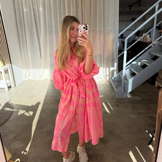 Kleid Bella -  Light Coral x Pink