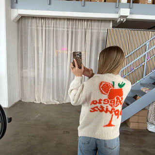 Strickjacke Aperoli - Creme