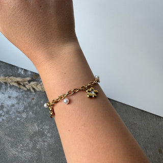 Big Bloom Armband | Gold