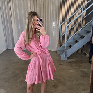 Musselinkleid Luna - Pink