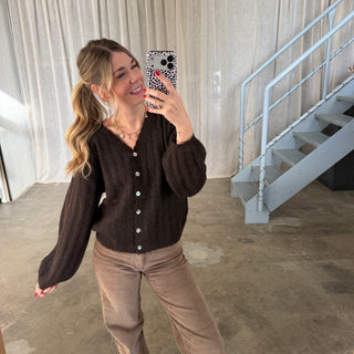 Strickjacke Milli - Braun