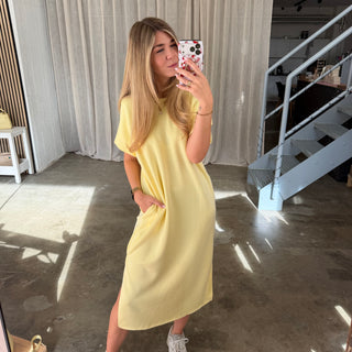 Oversize Kleid Molly - Butter Yellow