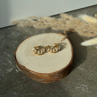 Lani Pearls Creolen | Gold