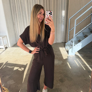 Classy Jumpsuit - Espresso