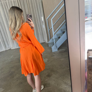 Musselinkleid Luna - Orange