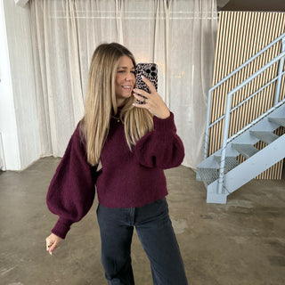 Strickpullover Trumpets - Bordeaux
