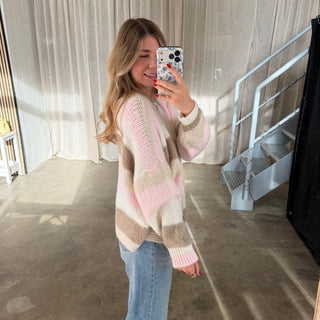 Strickjacke Leonie - Rosa