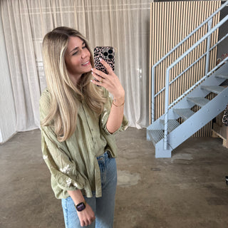 Flora Bluse - Olive