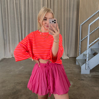 Oversize T-Shirt Solei - Pink x Orange