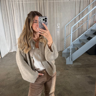 Strickjacke Poppy - Beige