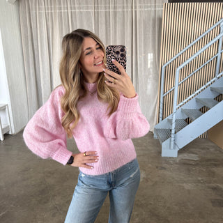 Strickpullover Trumpets - Rosa