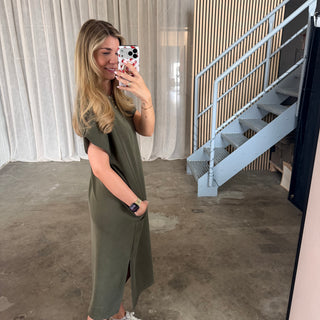 Oversize Kleid Molly - Olive