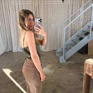 Shiny Top - Olive