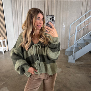 Strickjacke Bella - Double Green