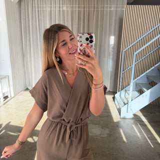 Classy Jumpsuit - Taupe