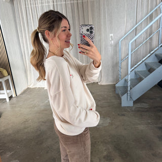Sweatshirt Teddy - Creme