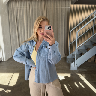 Cord Jacke - Blau