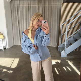 Cord Jacke - Blau