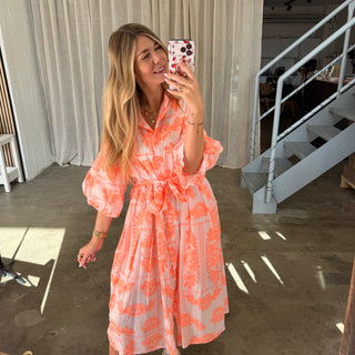 Kleid Bella -  Orange