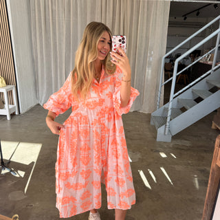 Kleid Bella -  Orange