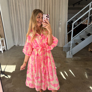 Kleid Bella -  Butteryellow x Pink