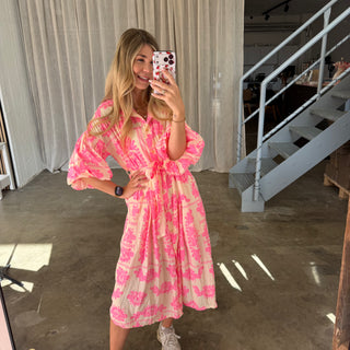 Kleid Bella -  Butteryellow x Pink