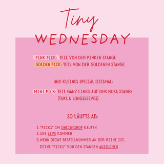 LIVE SPECIAL - TINY WEDNESDAY - B-WARE SPECIAL (26.08.)